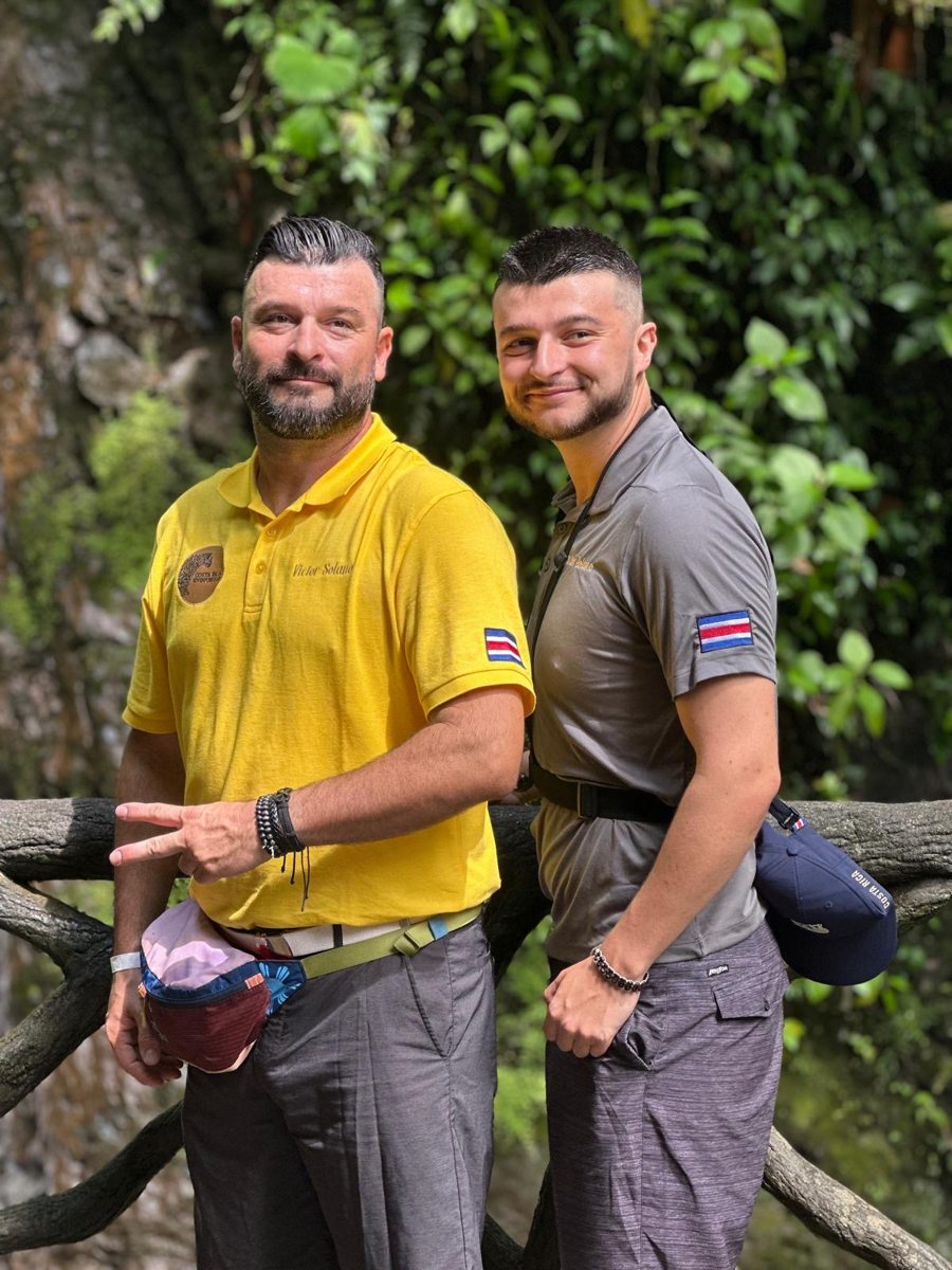 Two Costa Rica Adventure Club guides together